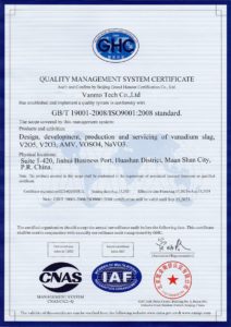 Quality Management System Certificate ISO 9001-2008